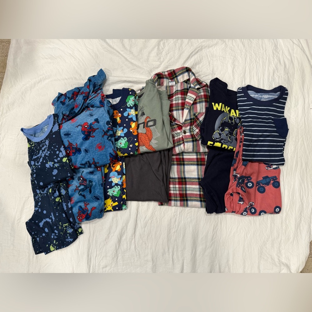 Kids Pajamas - Size 6 m brands: Hanna Anderson (Pokémon set), GAP, Carters